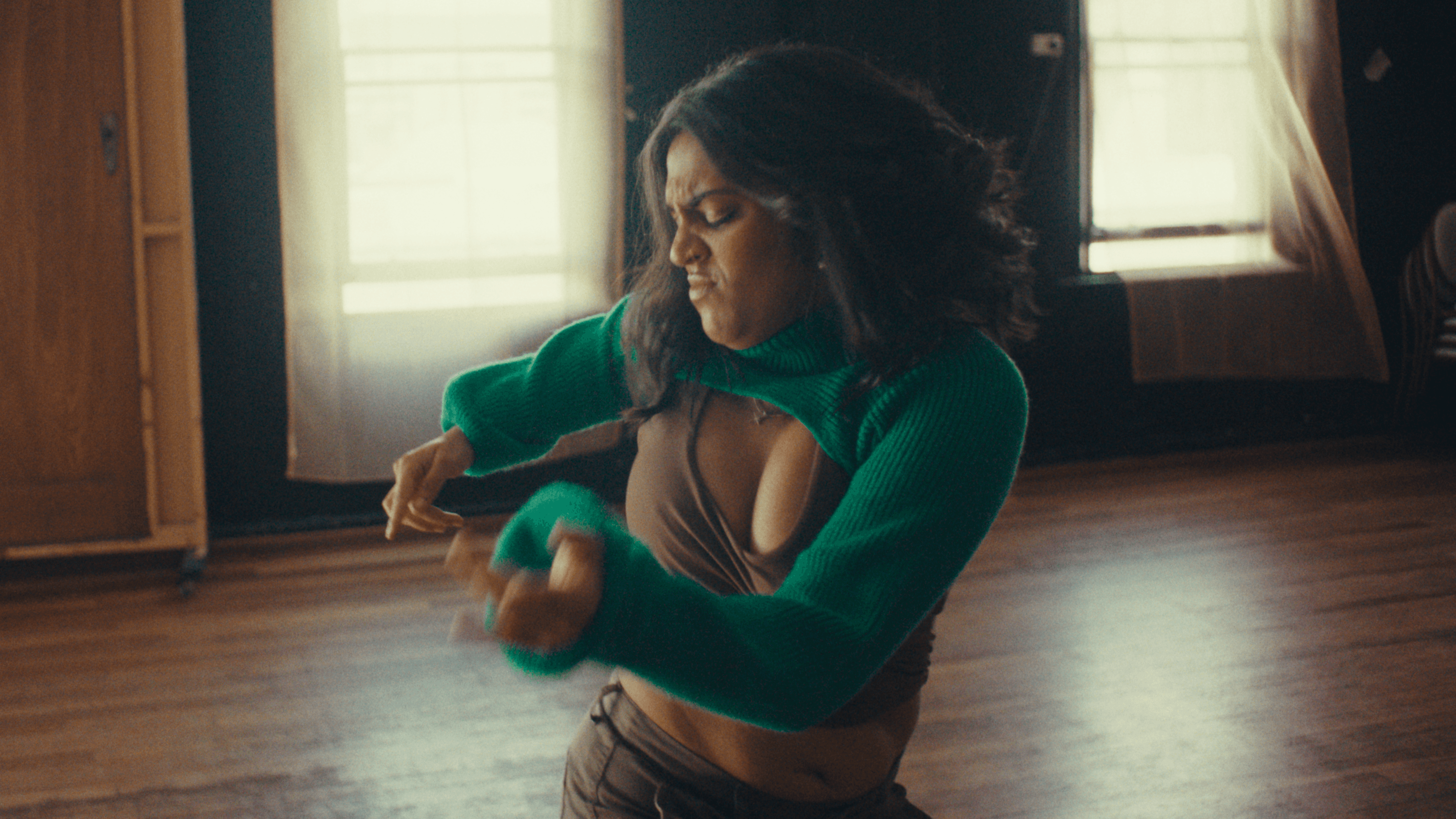 Lady Gaga playing piano