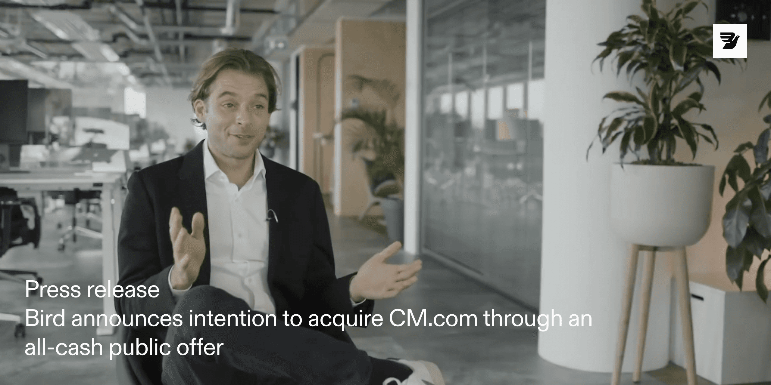 Bird announces intention to acquire CM.com through an all-cash public offer of EUR 5.16 per share
