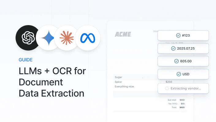 Using LLMs for document data extraction