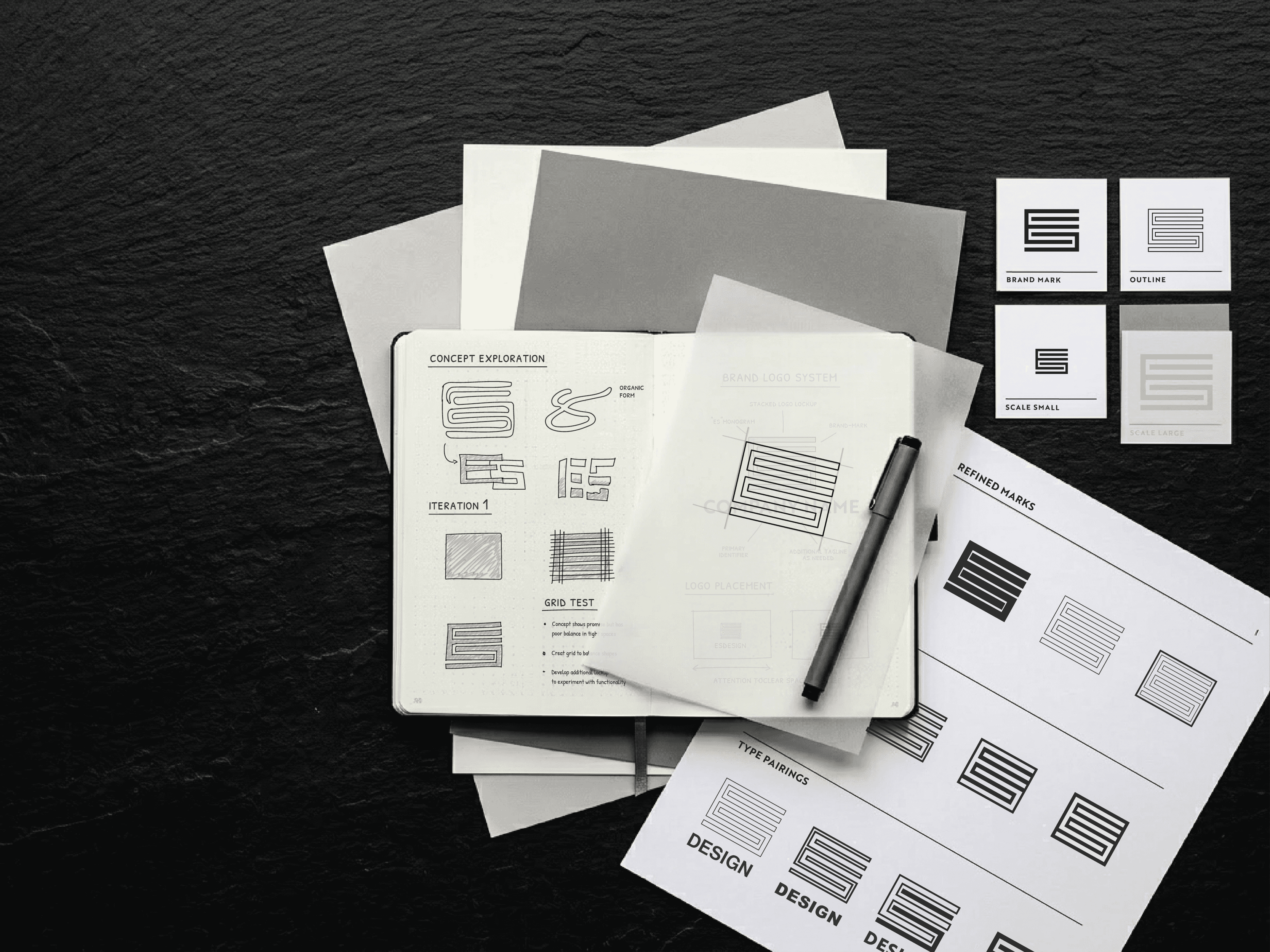 Logo Design Professional logo design service by Ethan Smith — strategic logo concepts, vector marks, and brand identity for small businesses and startups