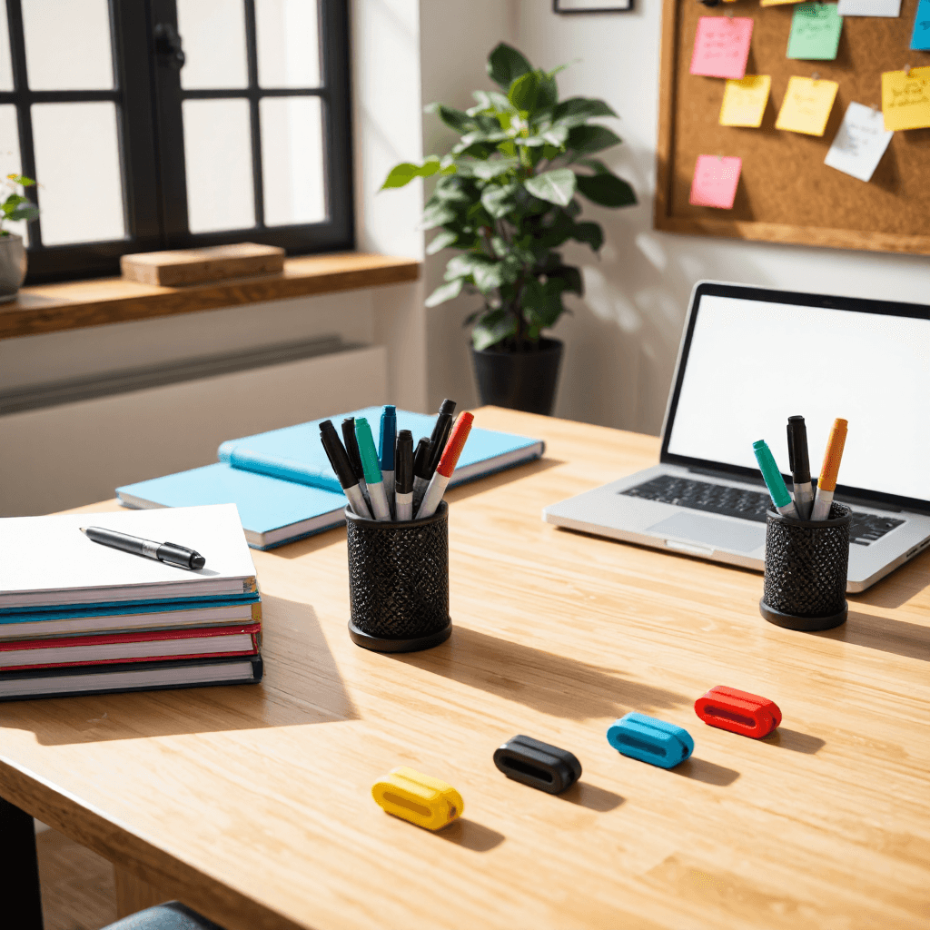 product photography of cable clips