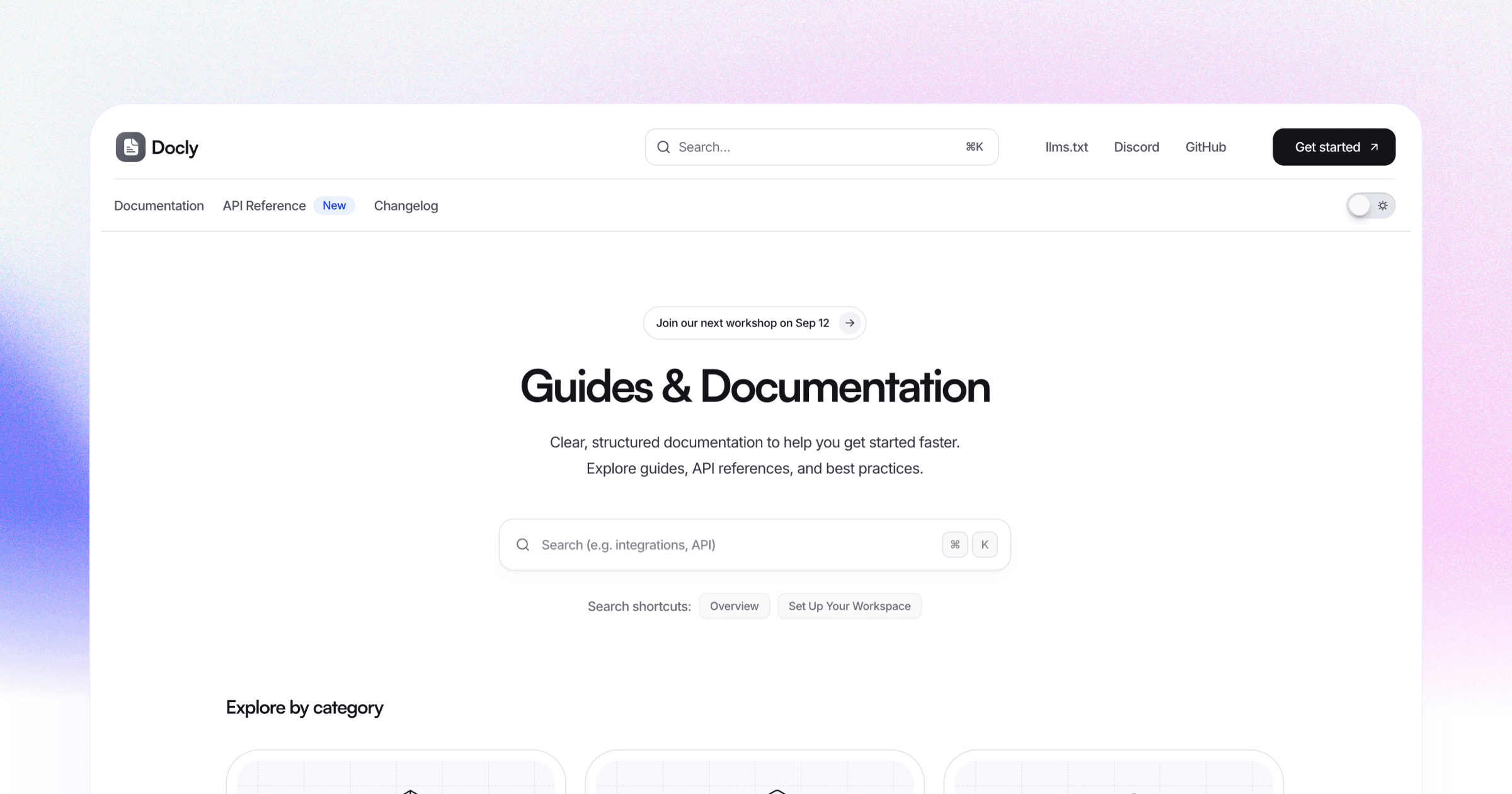 Set Up Your Workspace - Docs Template