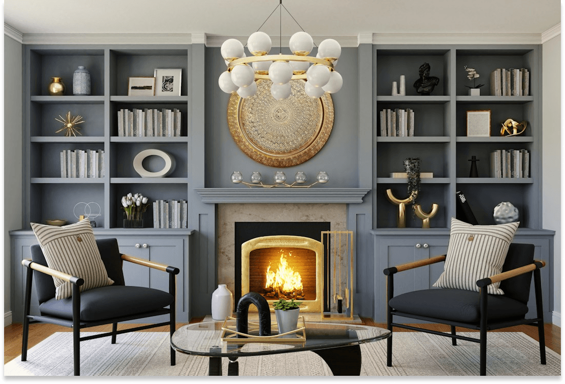 Book shelf interior design