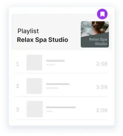 Screenshot of a list from a website titled "Player - Relax Spa Studio" with categories and entries.