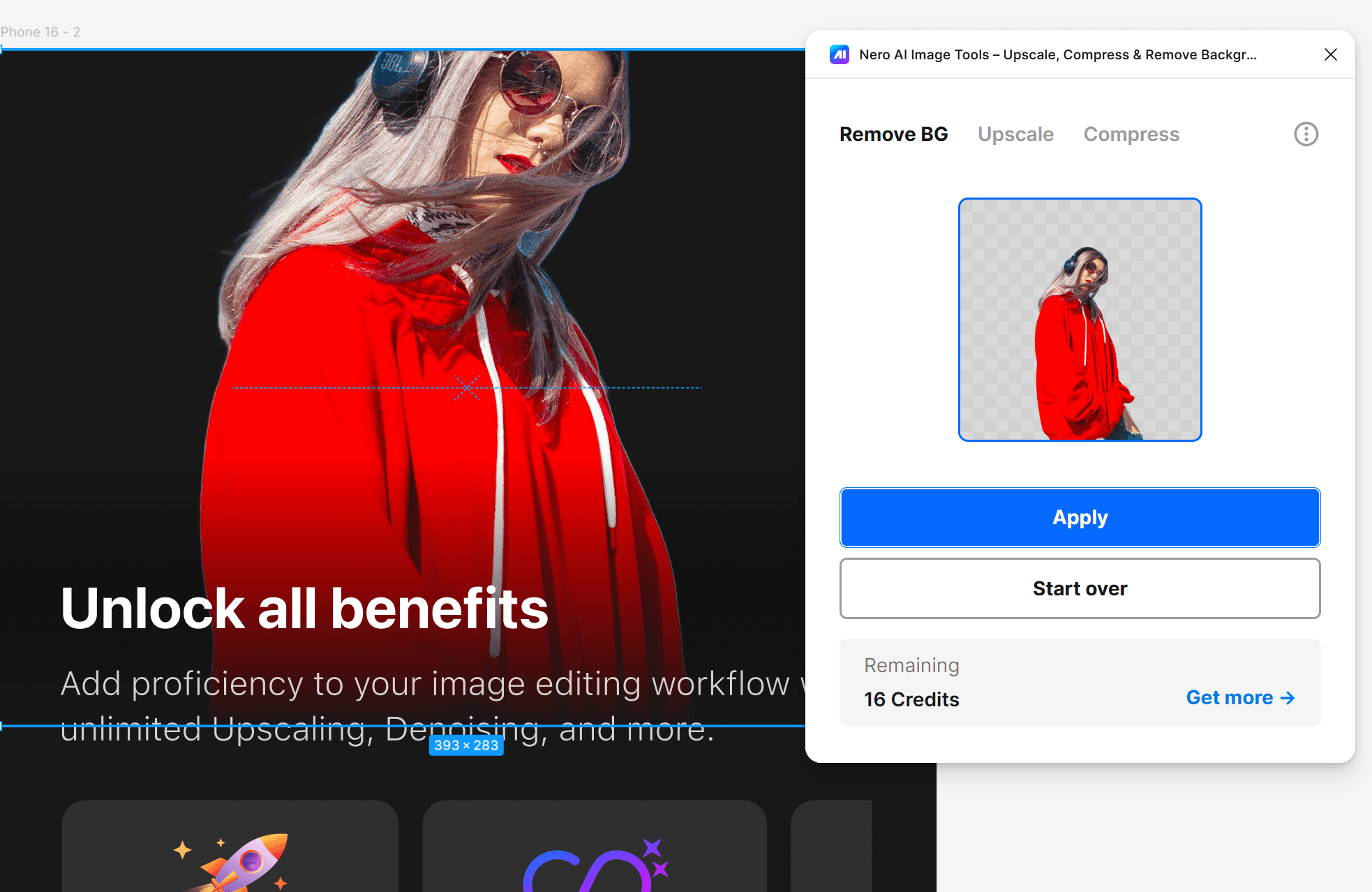 Nero AI Image Tools Figma plugin