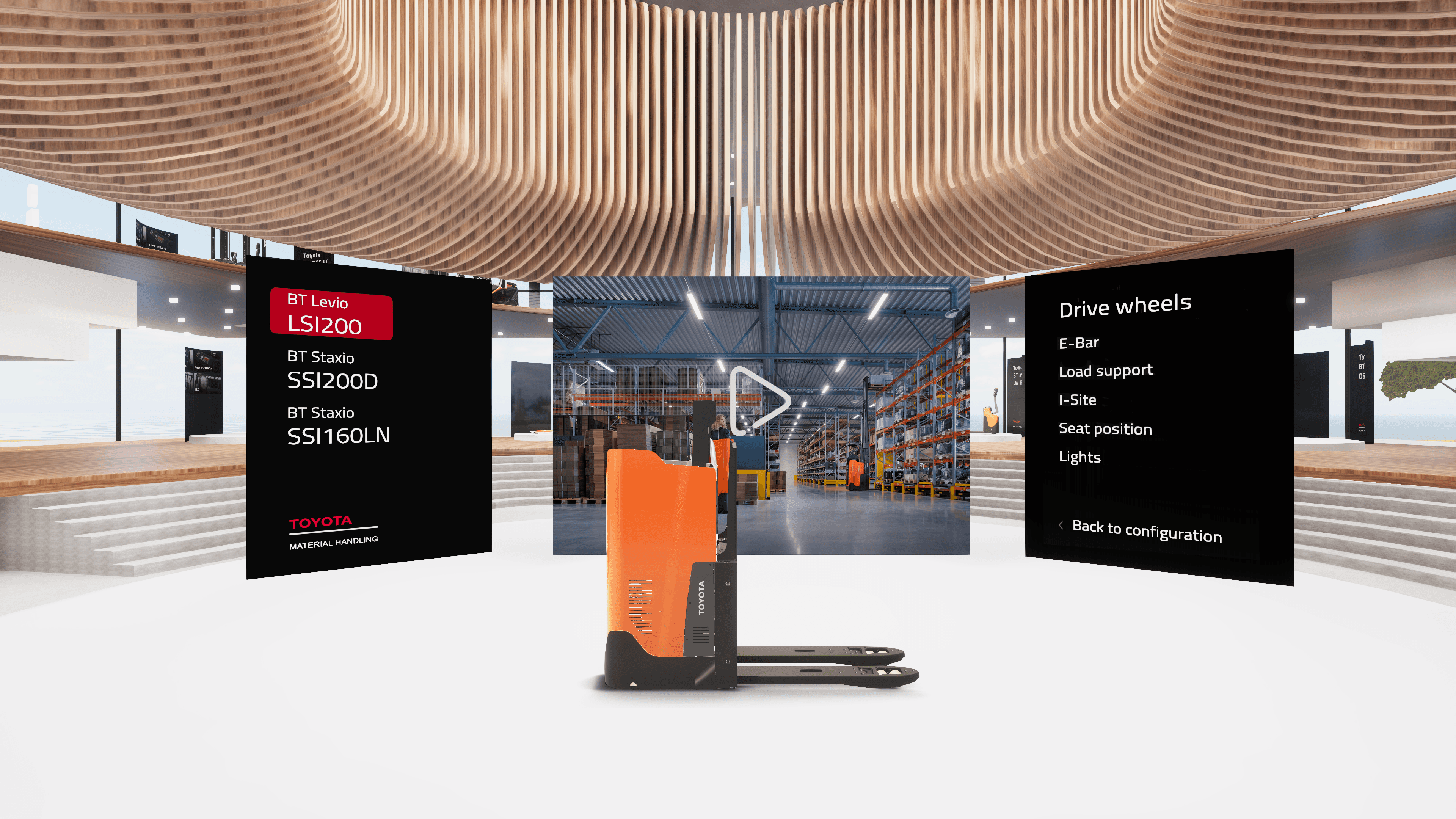 3D render of Toyota Material Handlings Virtual Showroom