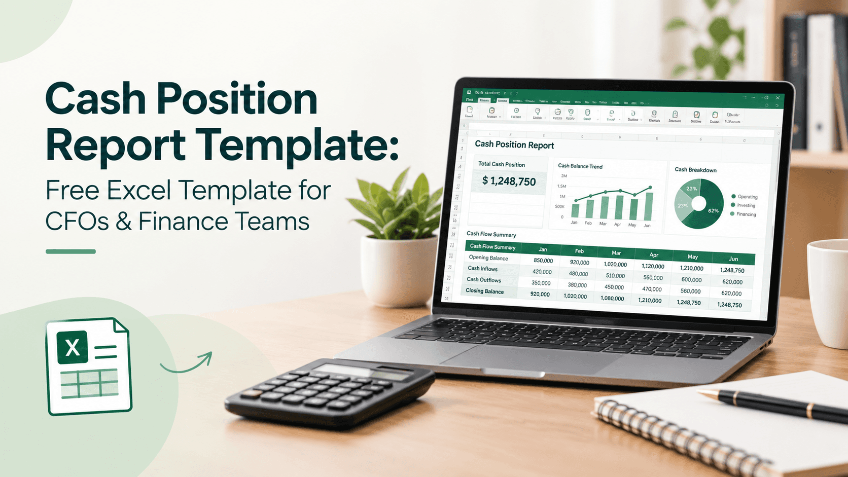 cash position excel template