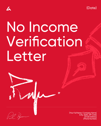 No Income Verification Letter
