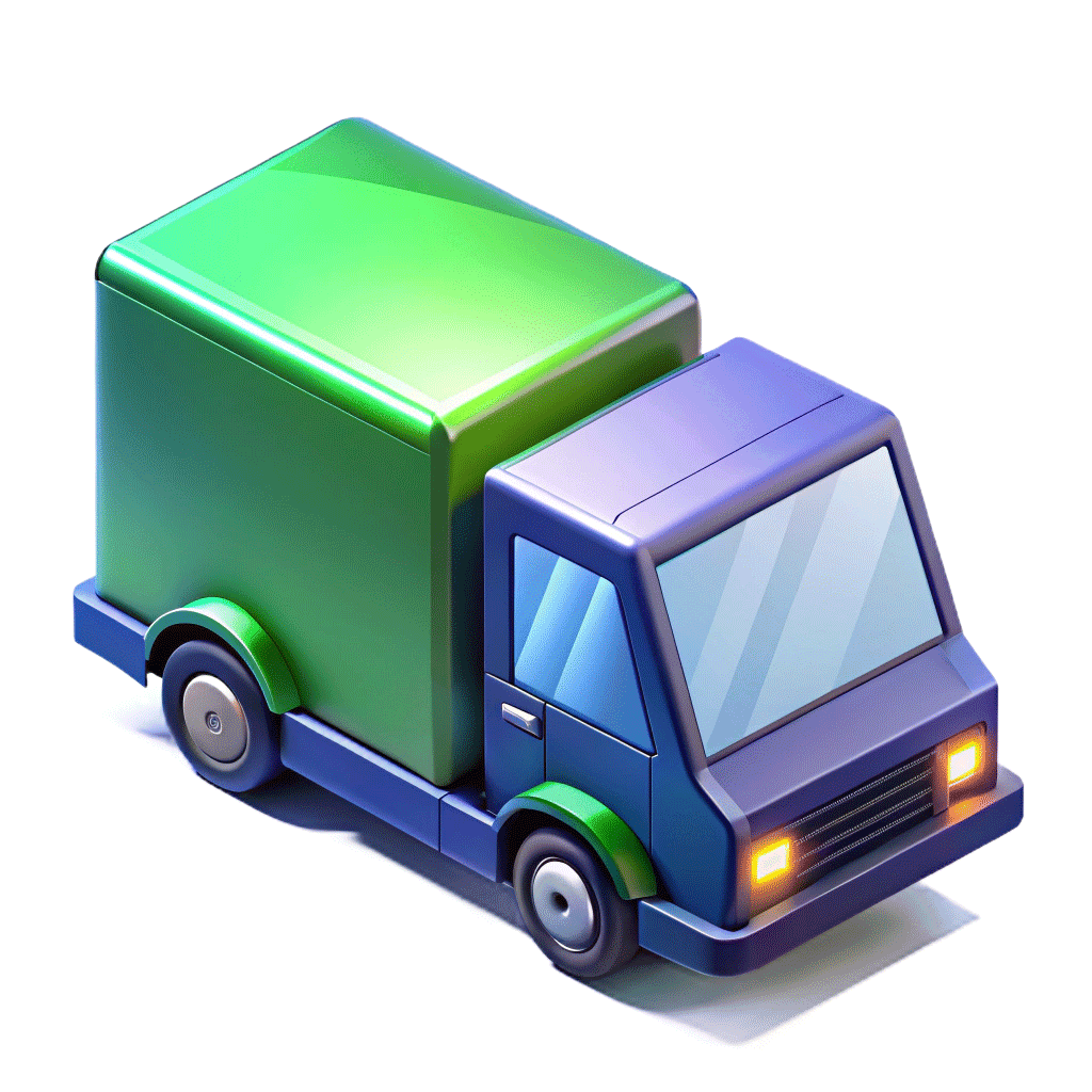 delivery truck illustration - Pest control services for logistics companies and transport fleets