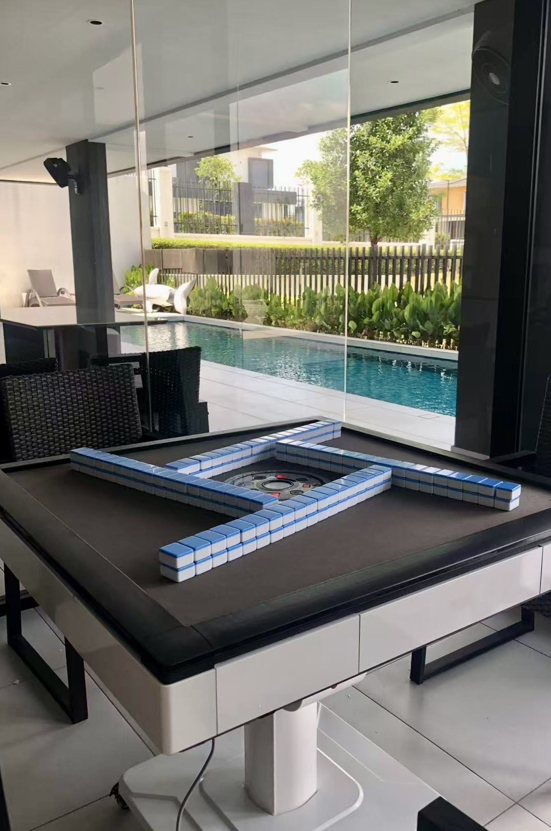 Futuristic fashion pose