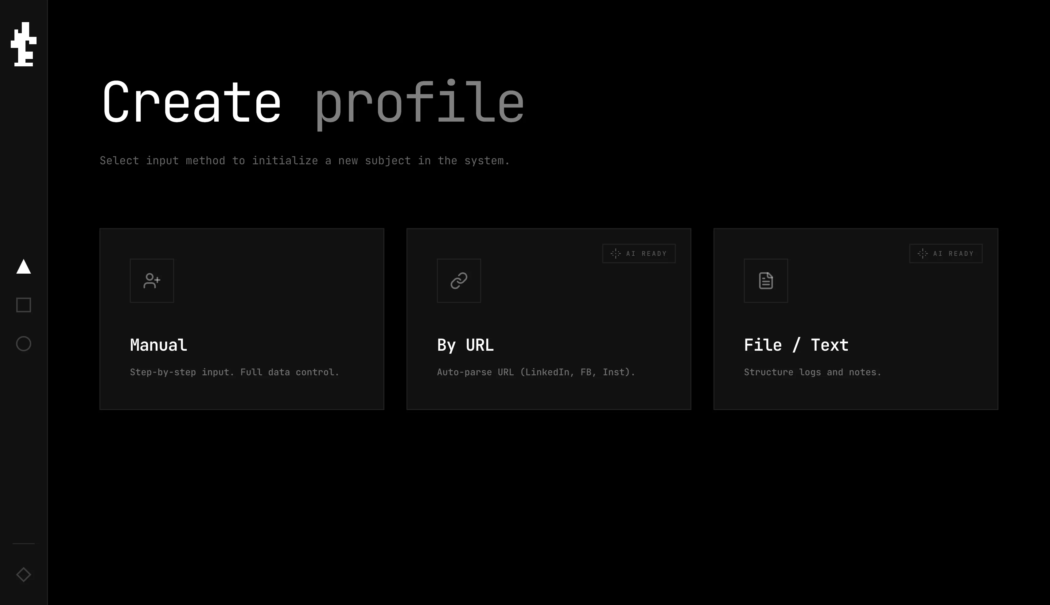 Filling out a person's profile