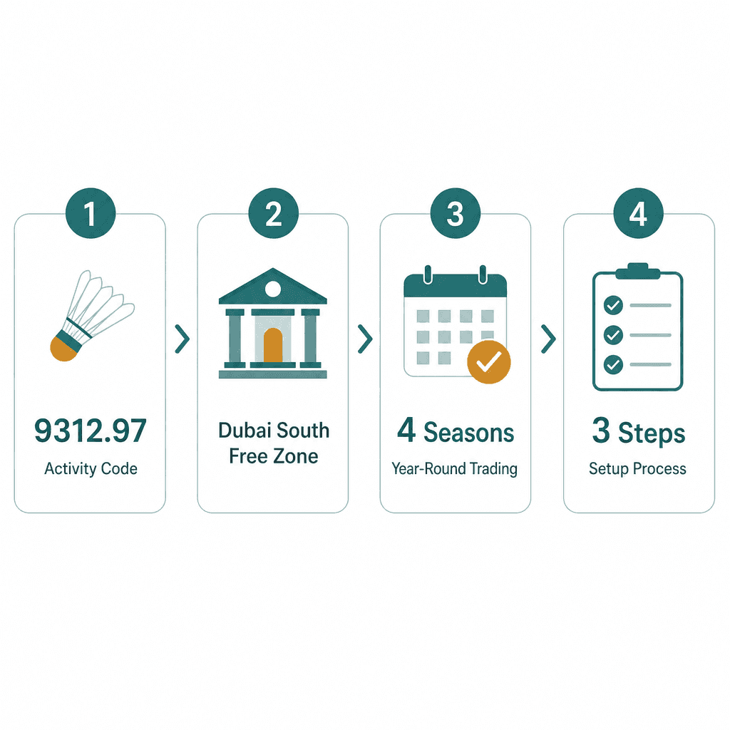 Infographic: Badminton Training Business License in Dubai
