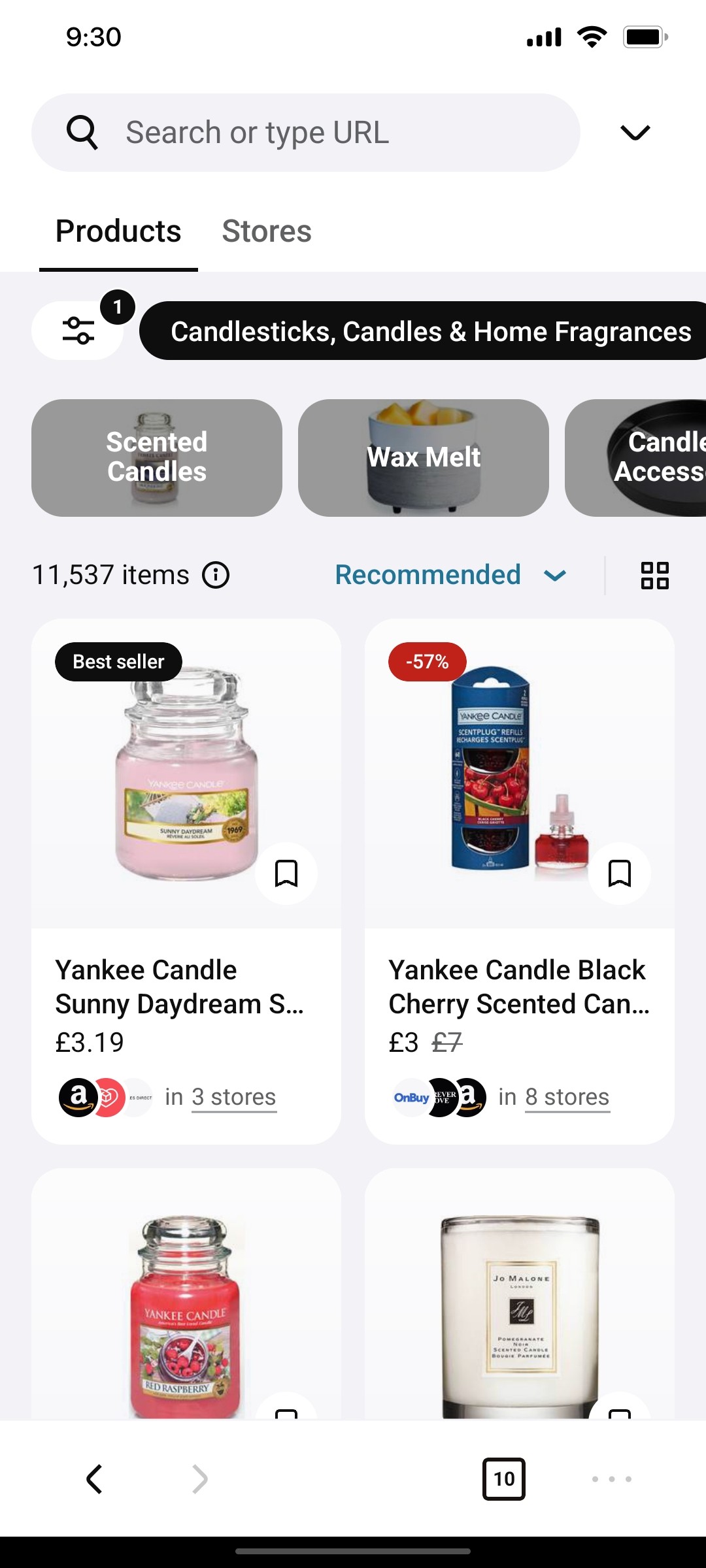 Klarana  Produt Page Screen