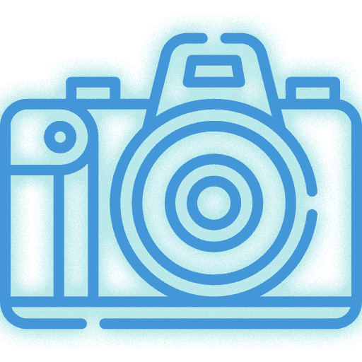 Blue Camera Icon