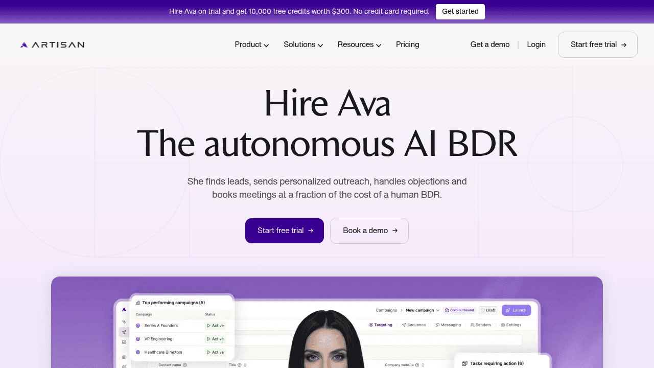 Screenshot of https://www.artisan.co
