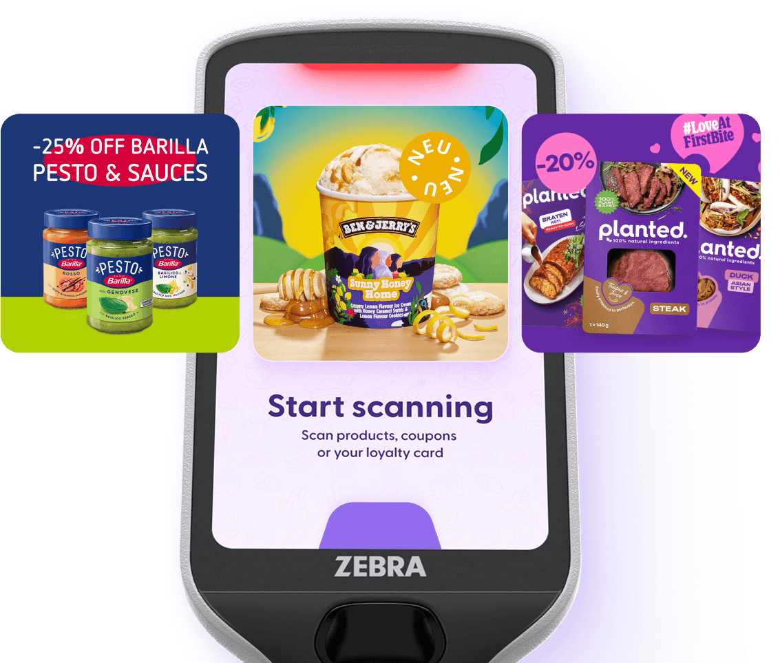 shopreme handheld scanner - retail media