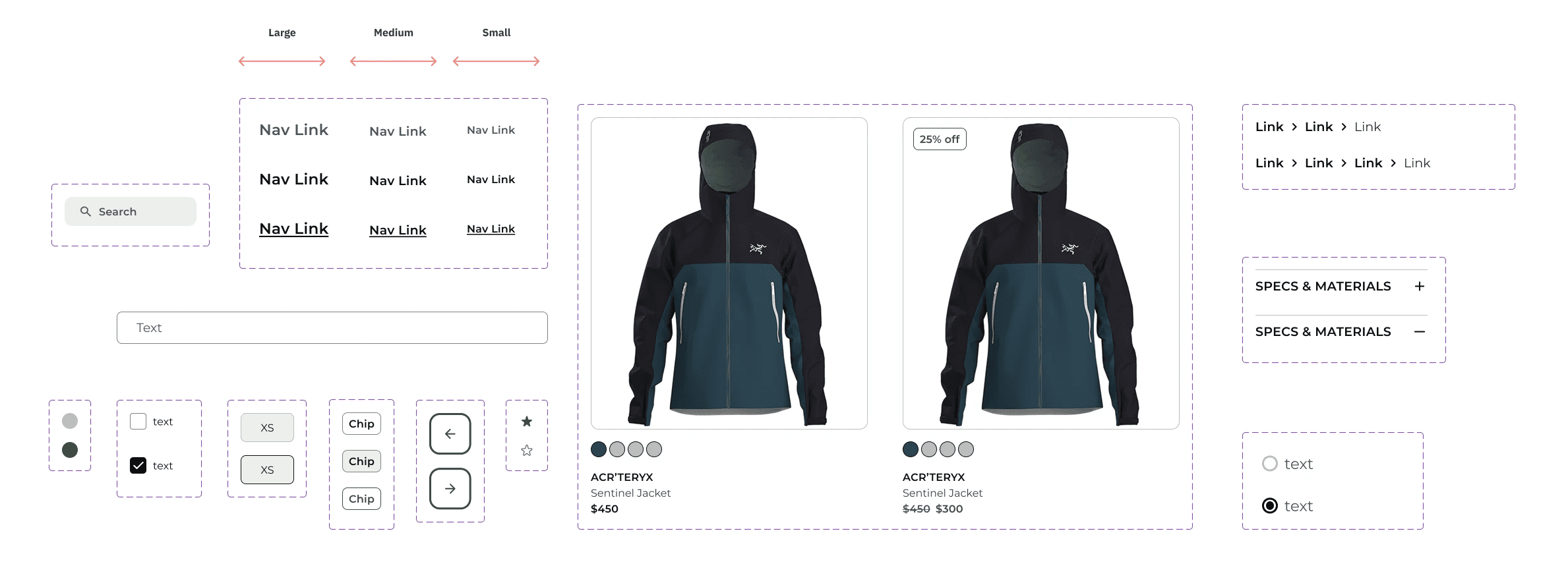Collection of additional components