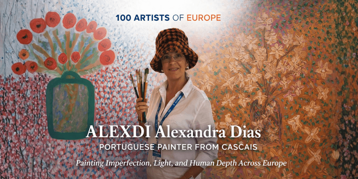 ALEXDI Alexandra Dias, Portuguese painter, showcases her expressive oil paintings inspired by light, emotion, and human imperfection.