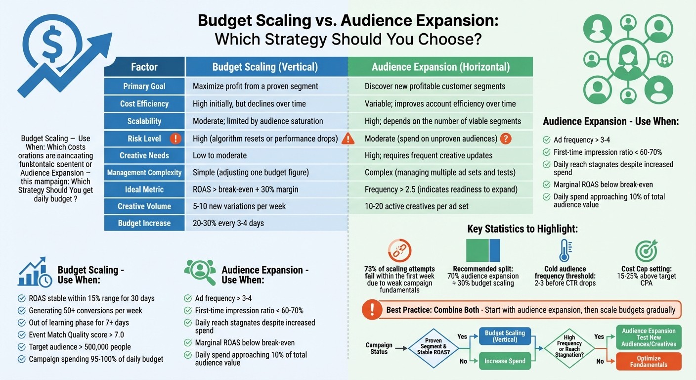 Budget Scaling vs Audience Expansion: Complete Comparison Guide for Meta Ads