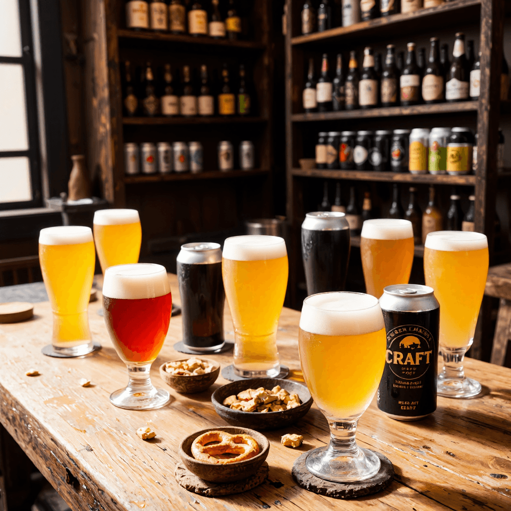 product photography of craft beer cans