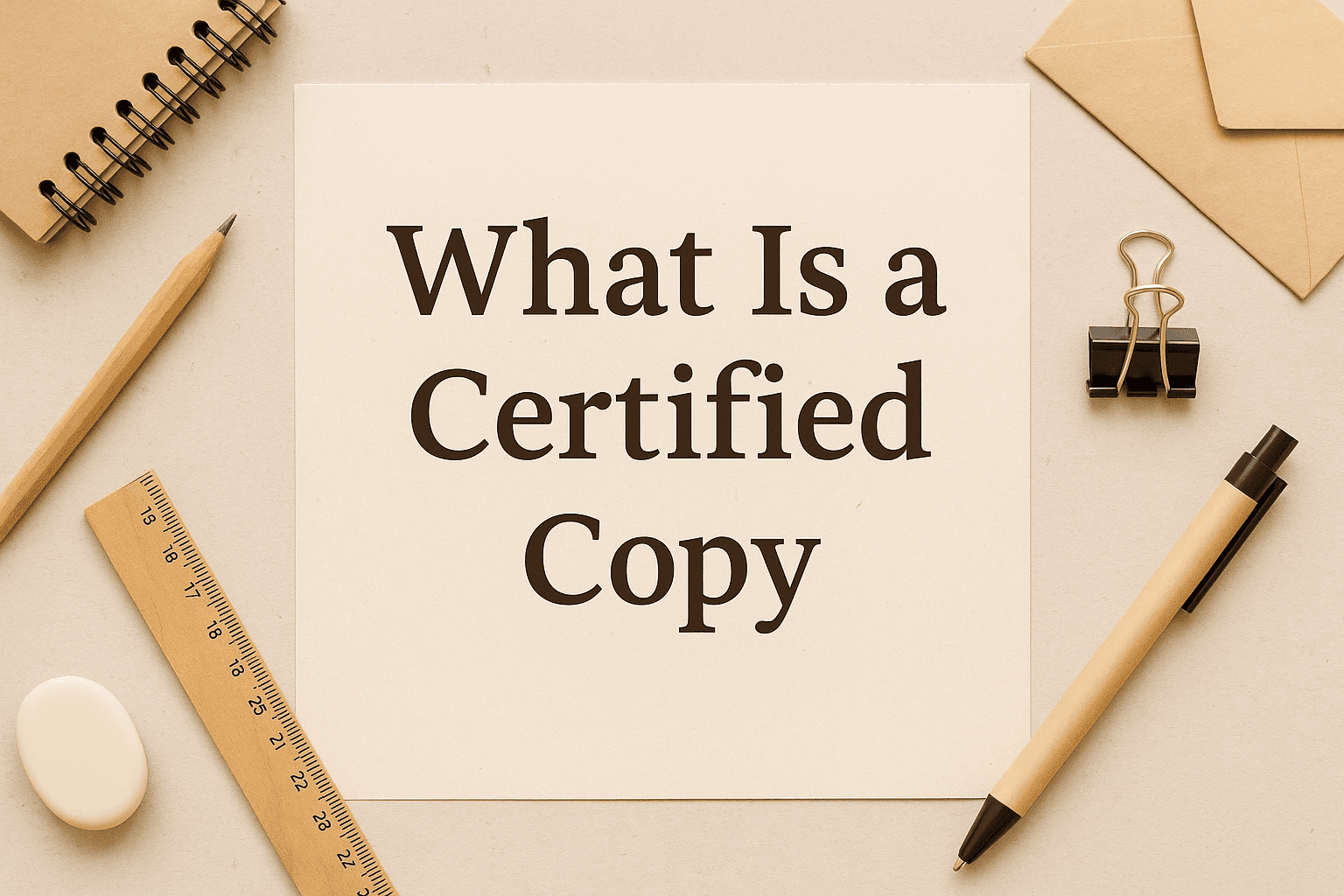 what is a certified copy
