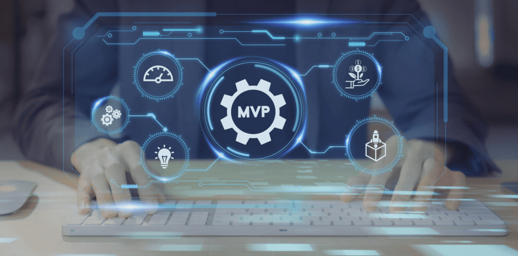 A man working on the MVP development