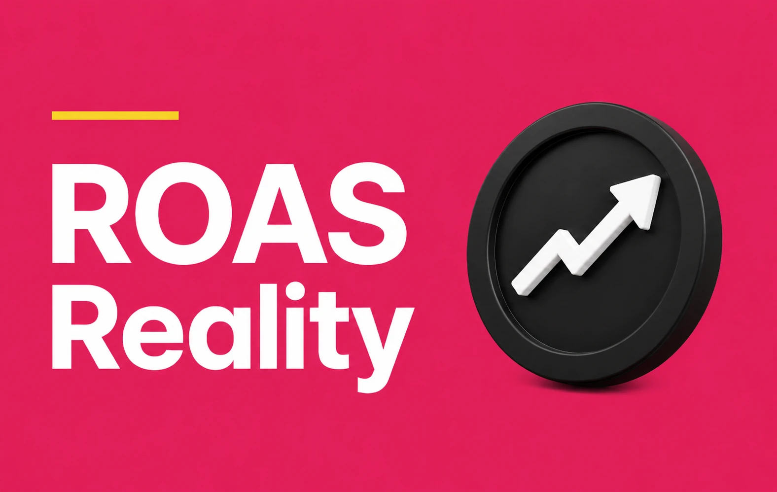 ROAS Reality with growth chart icon