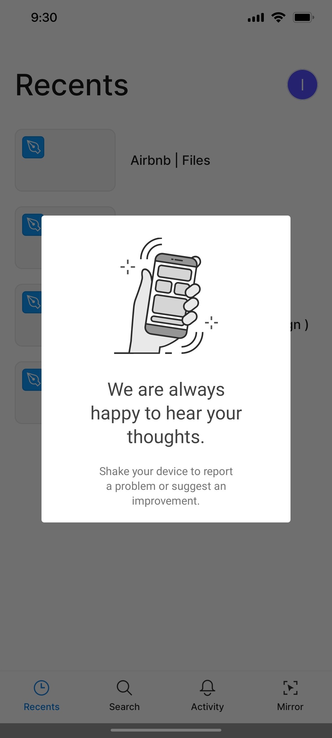 Figma Improvement screen