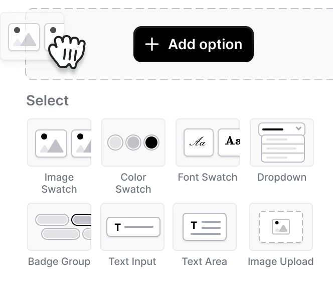 Add a custom option set