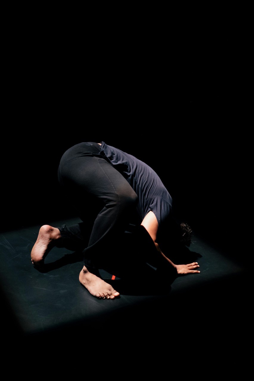 a person doing a handstand