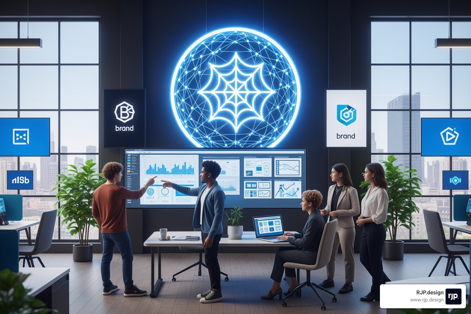Flowchart illustrating the web development lifecycle - web company
