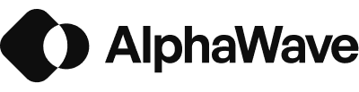 Black logo AlphaWave