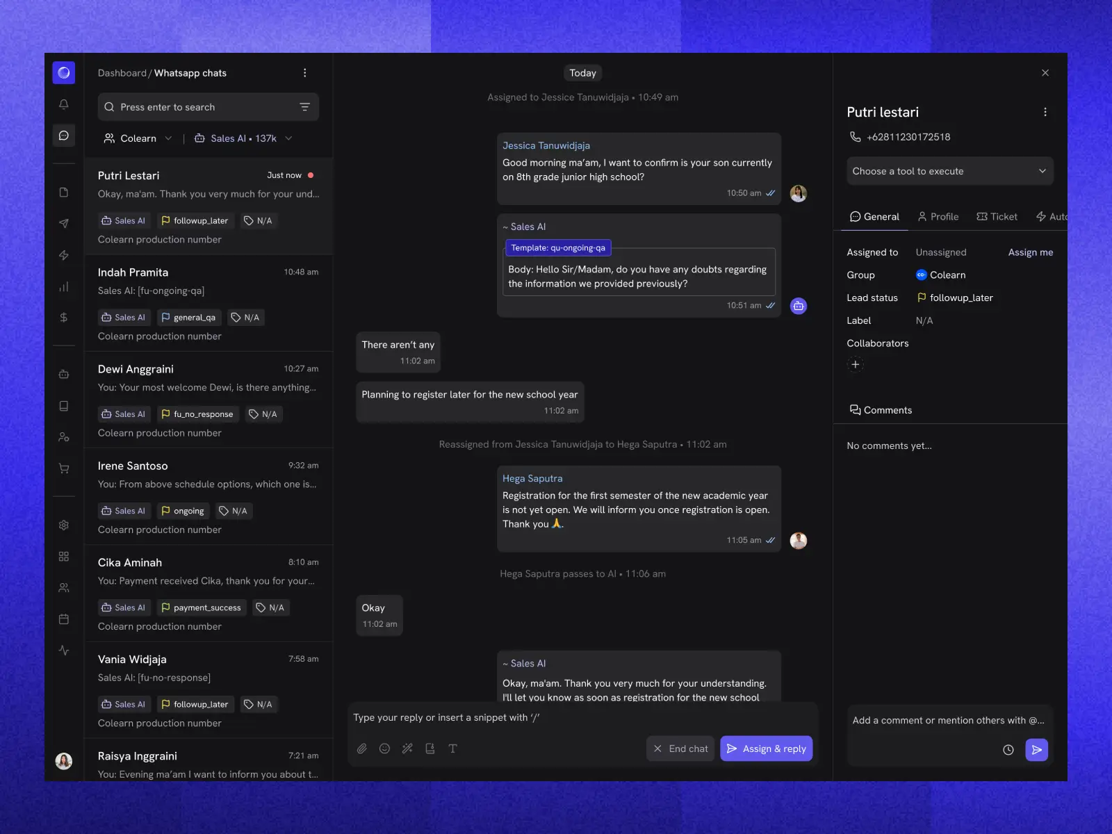 Covena v3 dashboard - Home