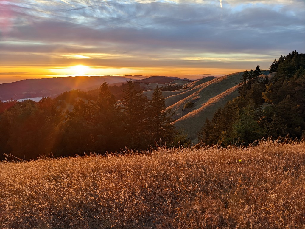 Beautiful mountains during sunset