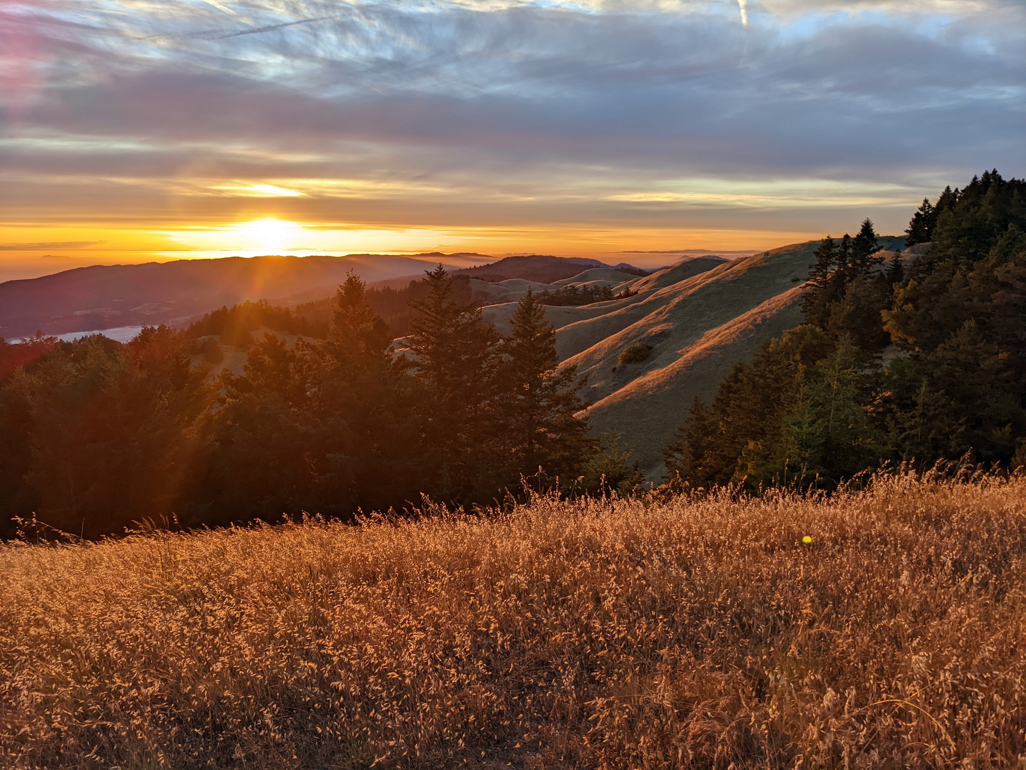 Beautiful mountains during sunset