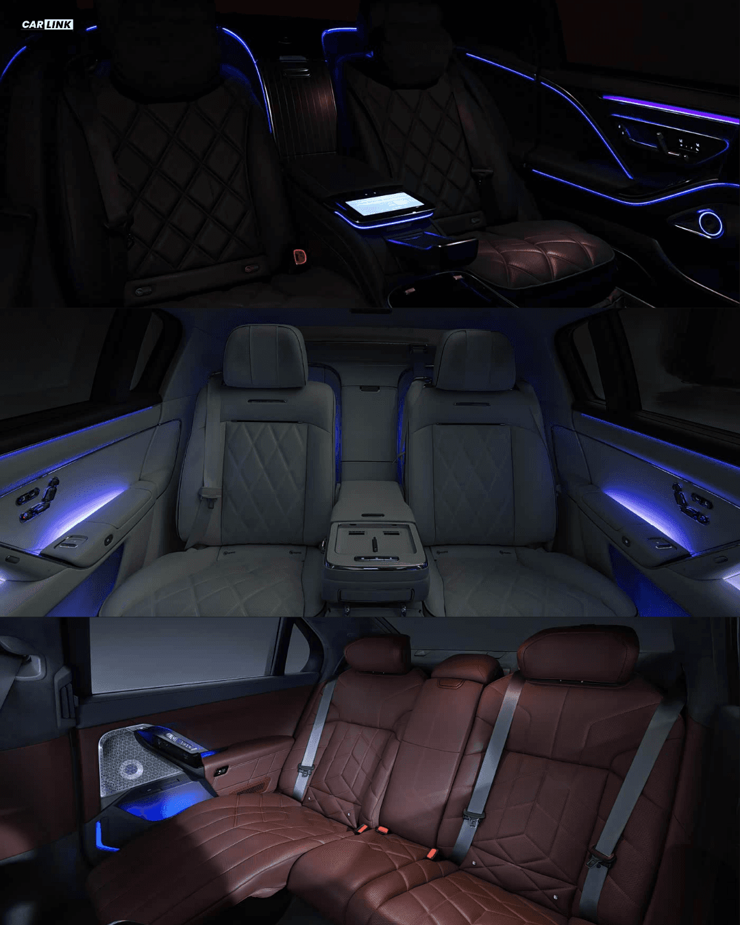 Maextro S800,Mercedes-Maybach S-Class və BMW 7 Series İnteryer Müqayisə
