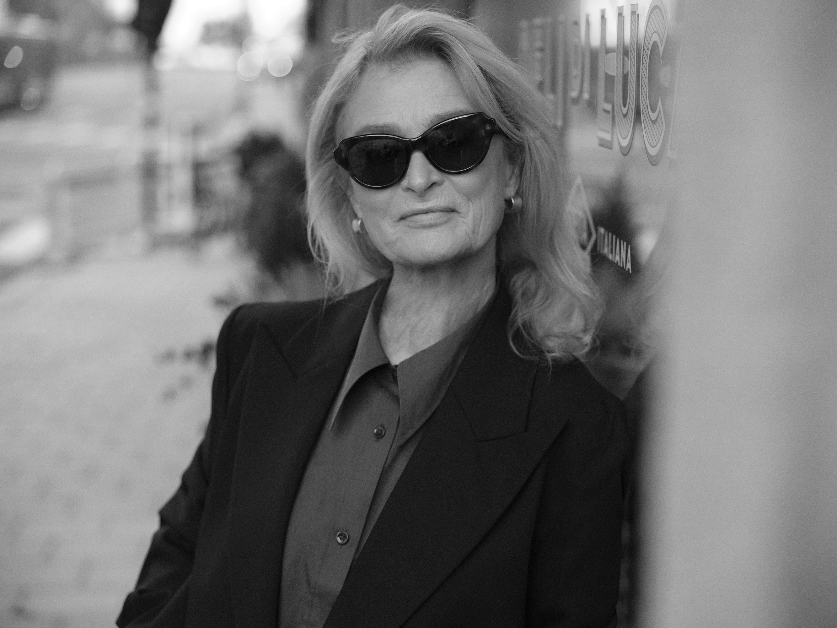 Thomas Klementsson portraits Lena Endre for Hultins Optik