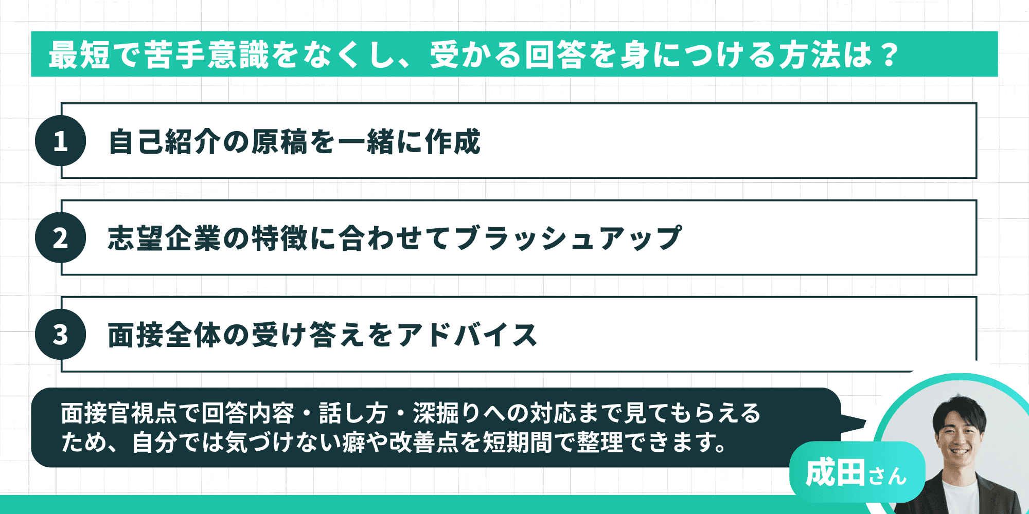 最短で苦手意識をなくし受かる回答を身につける方法