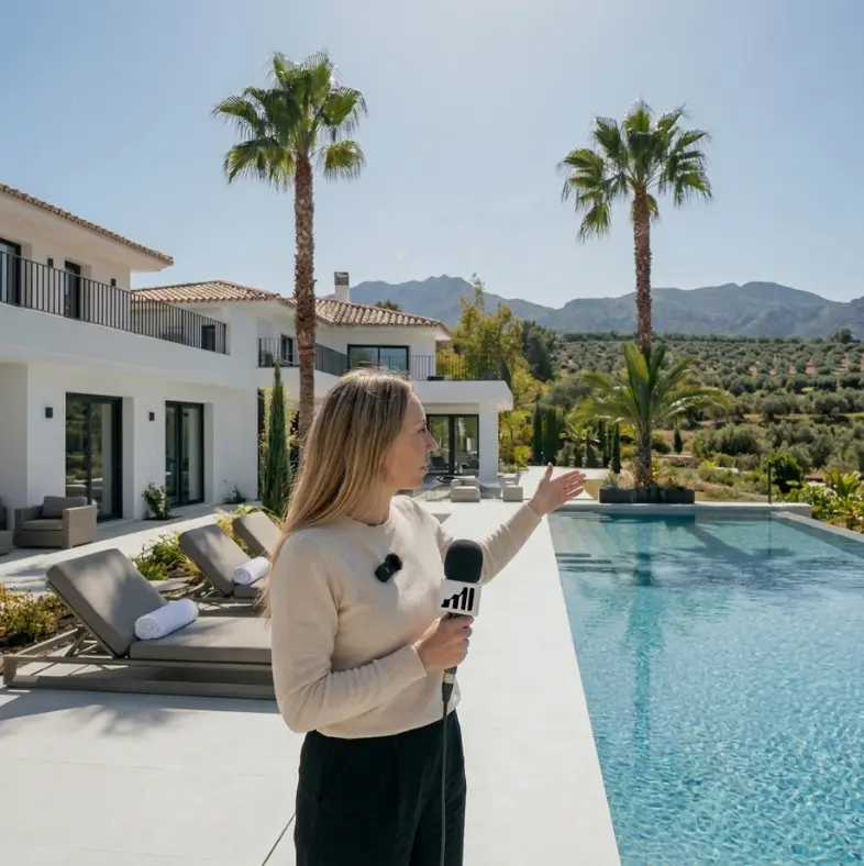 Bright, cozy room with plants and a white chair.
