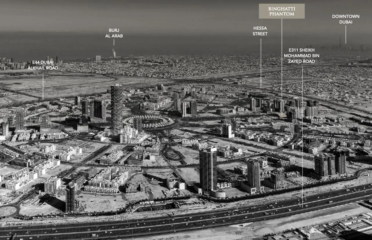 binghatti phantom location map in jvc
