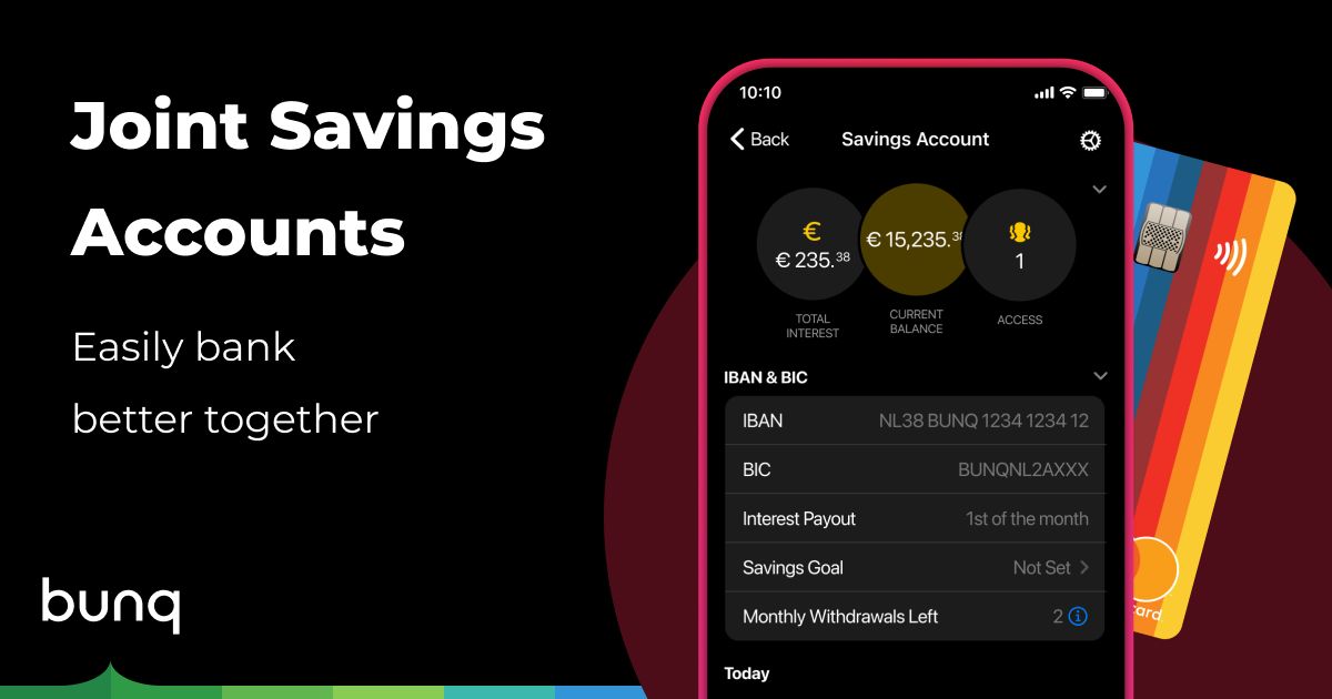 Joint Savings Accounts bunq