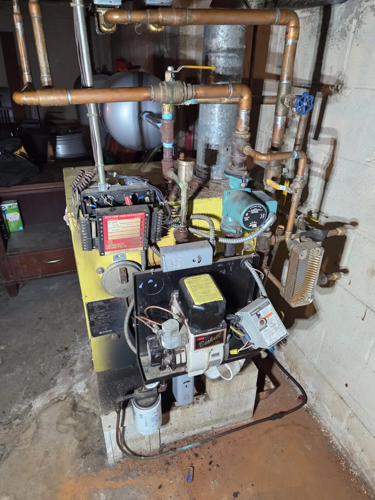 Water boiler repair project