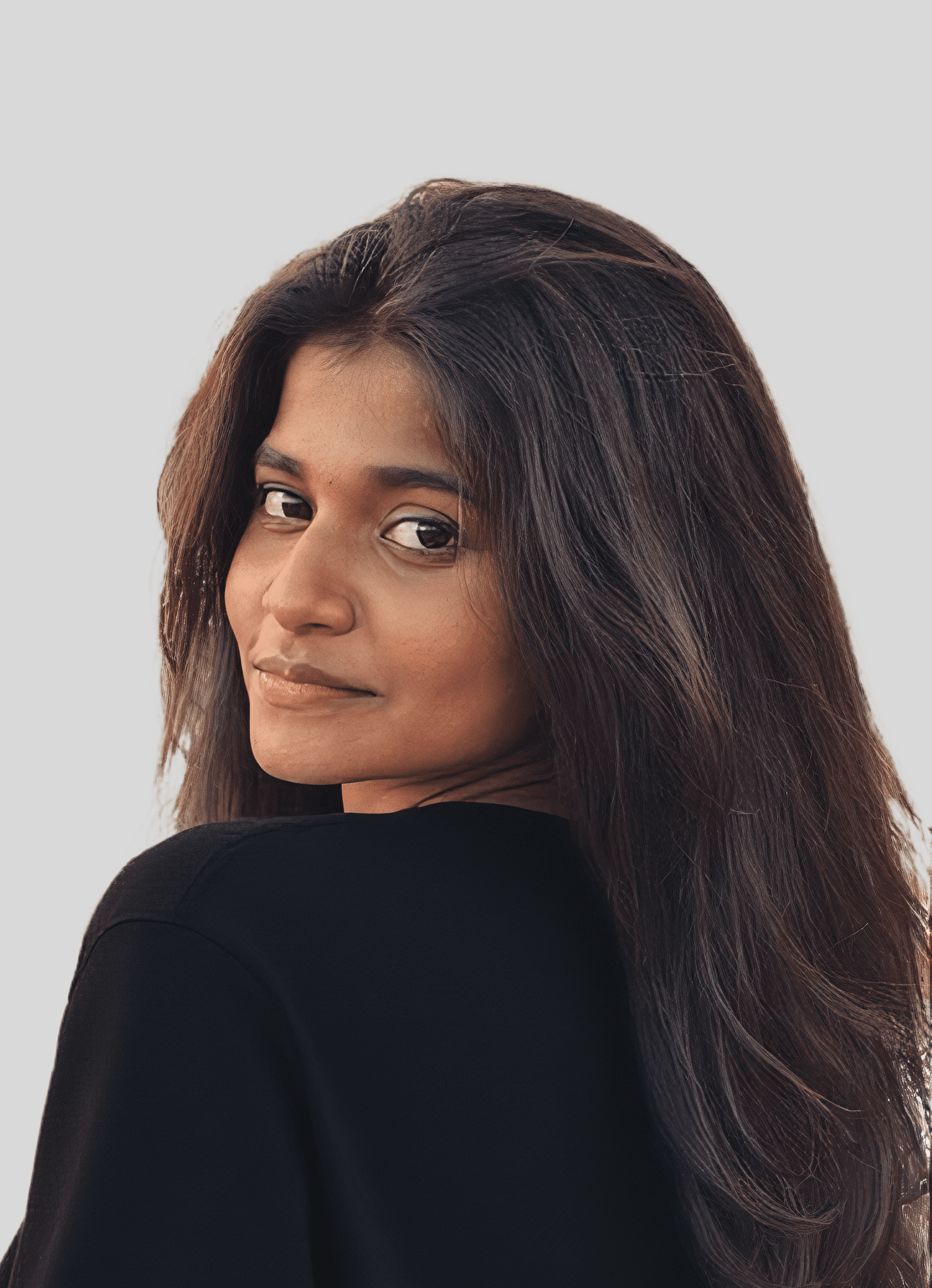 Portrait of portfolio creator – front view