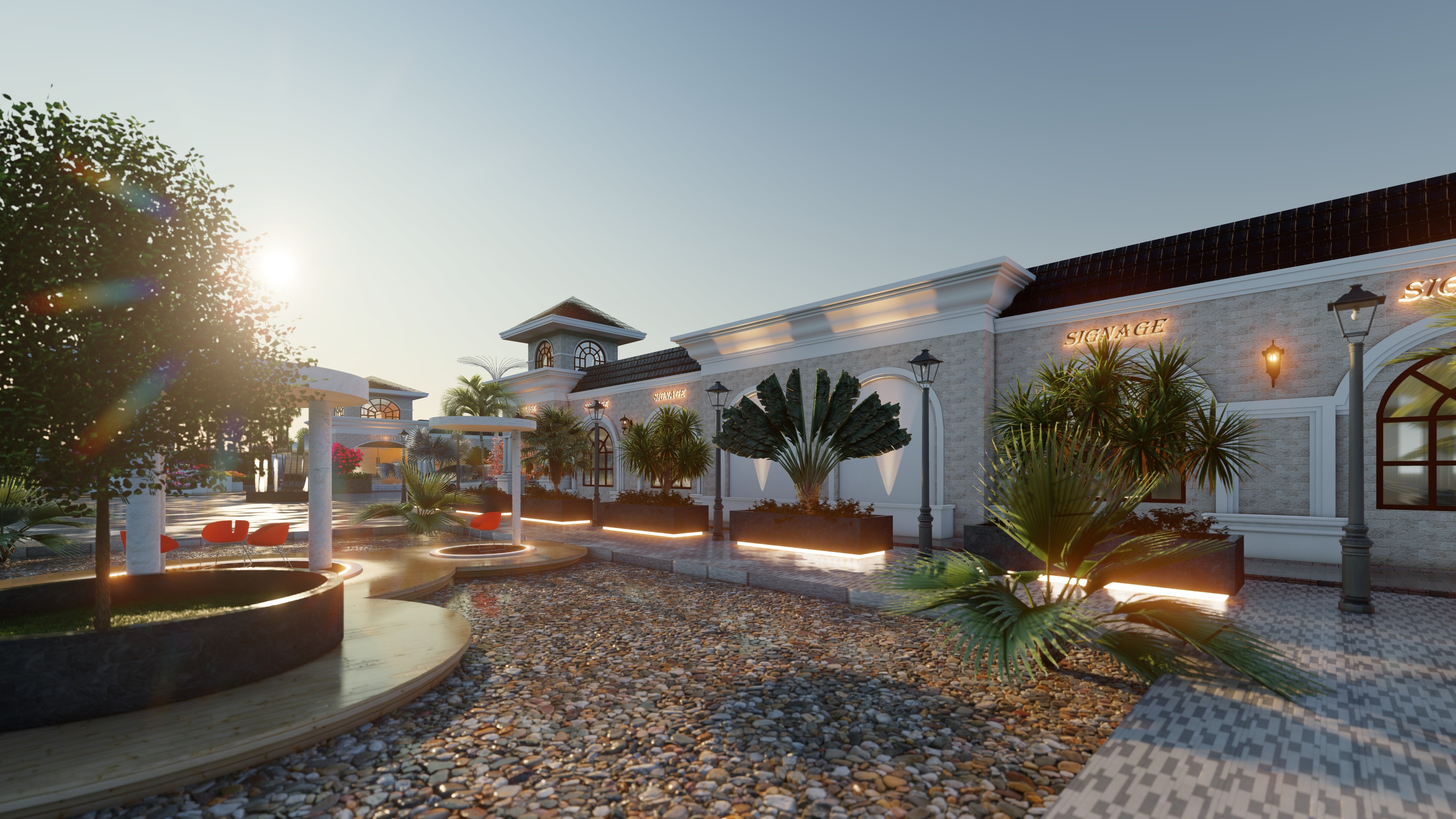 brown and white concrete house