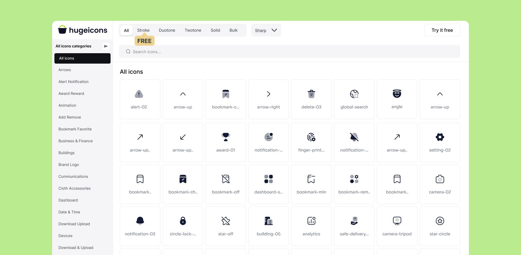 Categories - Free ui icons