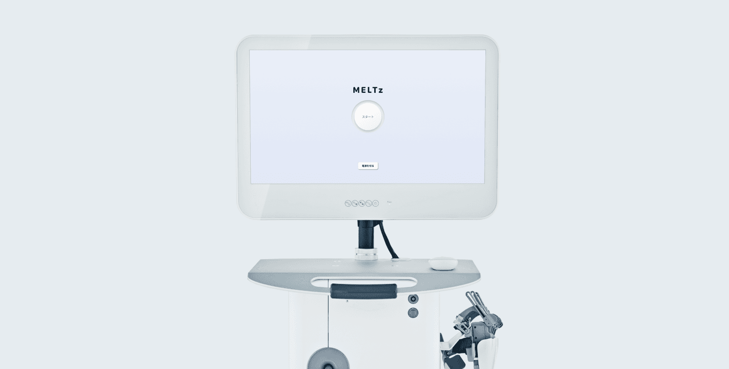 MELTz start screen on the monitor