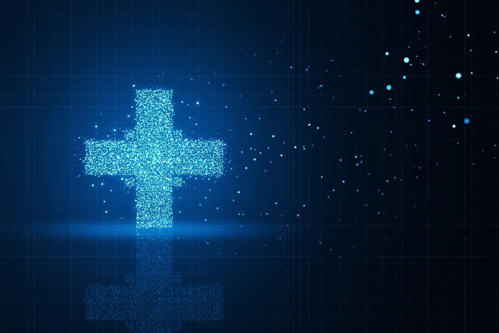 Blue-toned medical environment symbolising healthcare compliance and facility management.