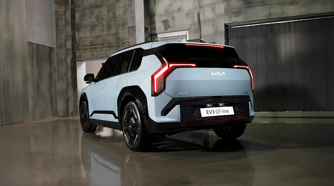 Electric SUV parked indoors, representing modern electric vehicle body repair.”