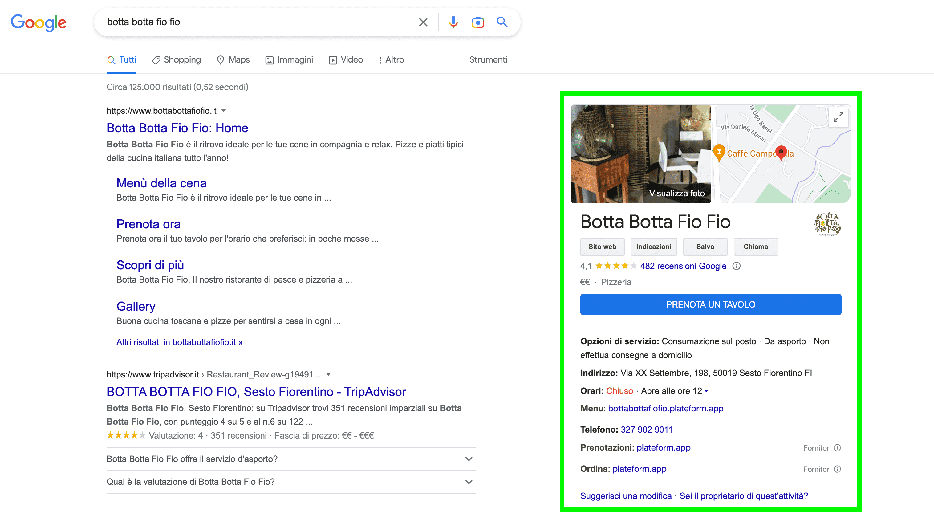 Google Business Profile in Google Search