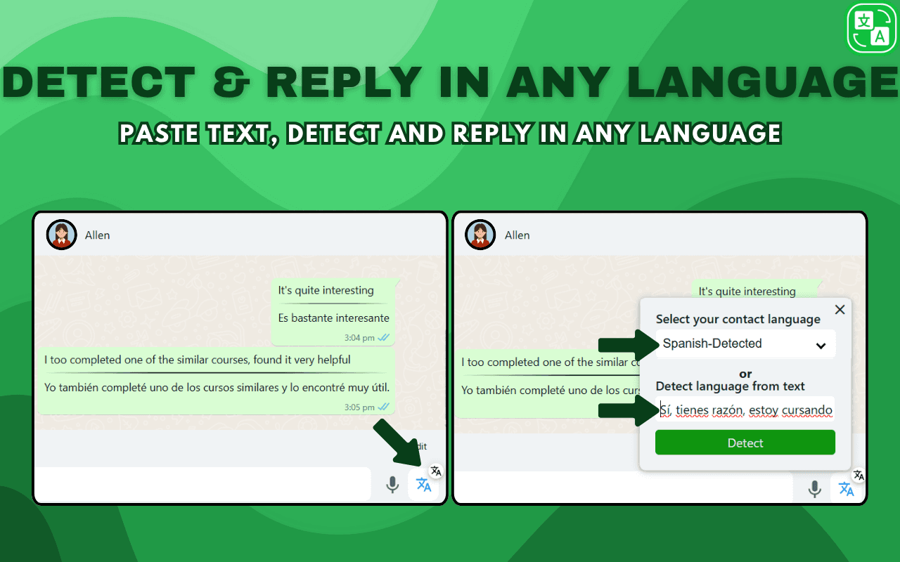4. Detect & Reply in Any Language on WhatsApp